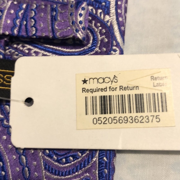 Countess Mara Tie- Purple/ Paisley - Picture 6 of 10